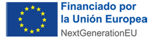 Logo Financiado por la Unión Europea NextGeneration EU