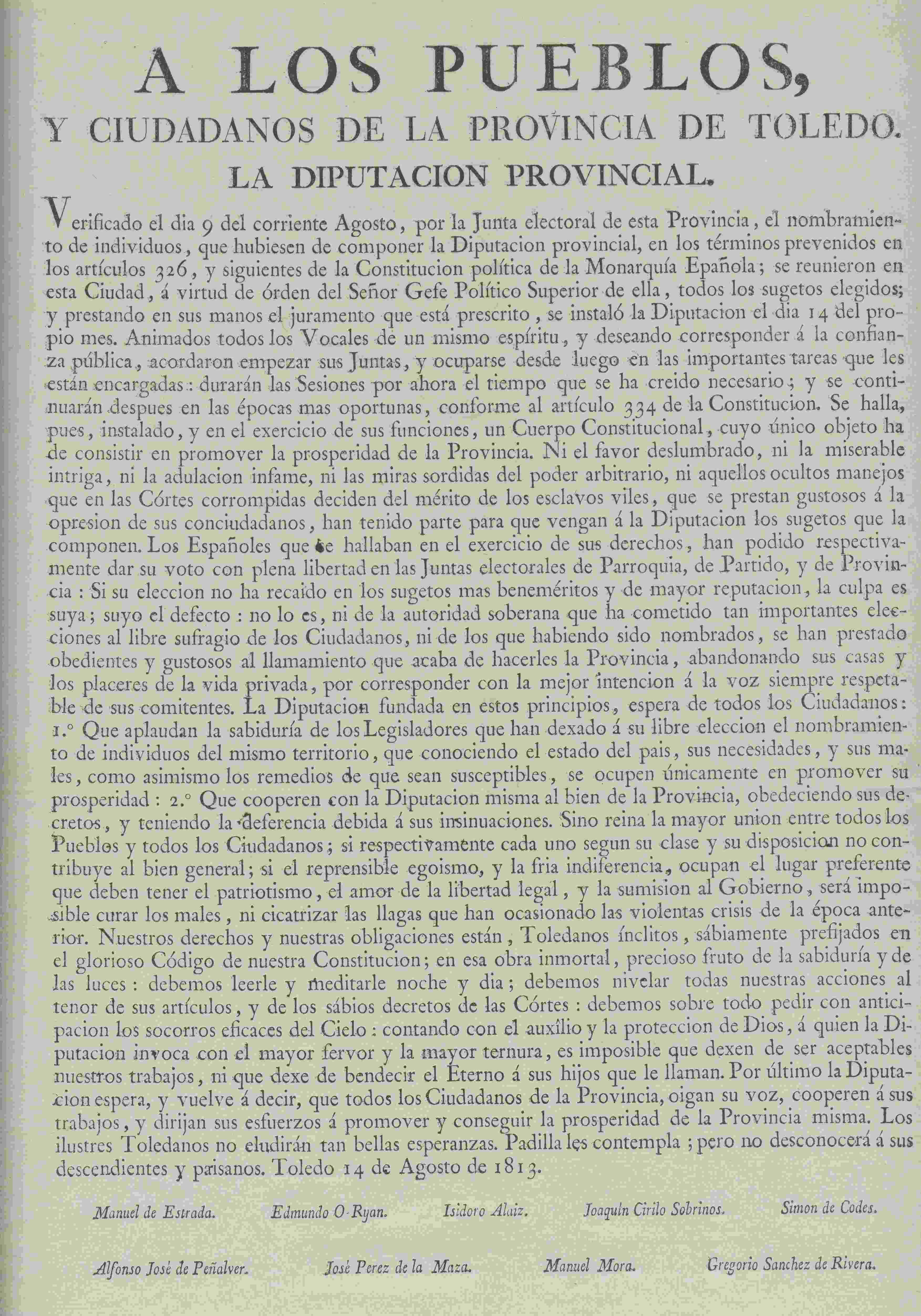 Documento de 1813