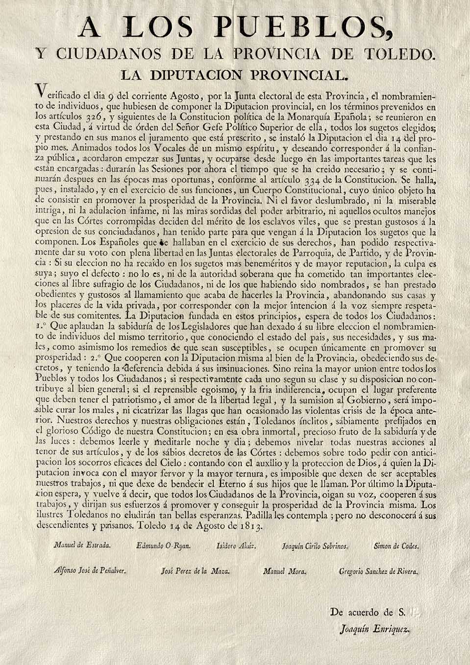 Documento de 1813