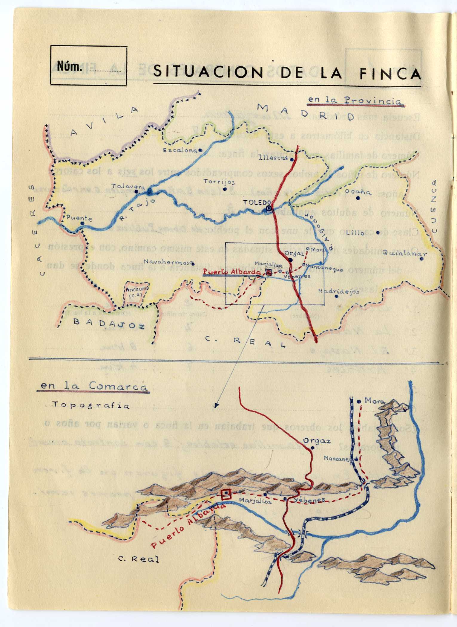 Situación de la finca