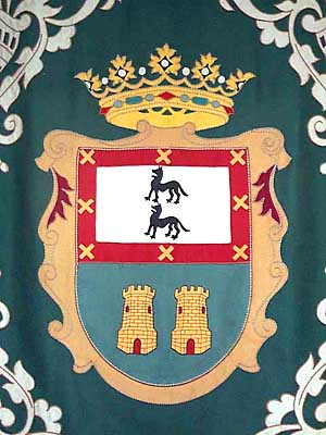 Tapiz con escudo del municipio