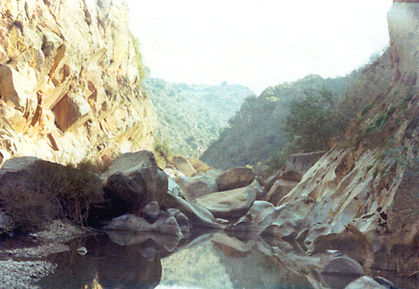 Río Uso, pasado el molino de Paco, en verano