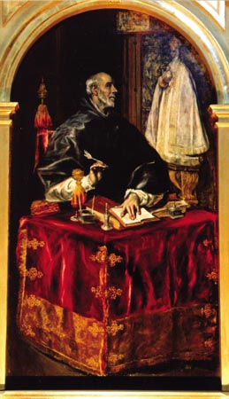 SAN ILDEFONSO, Cuadro de El Greco (Santuario de Ntra Sra de la Caridad)