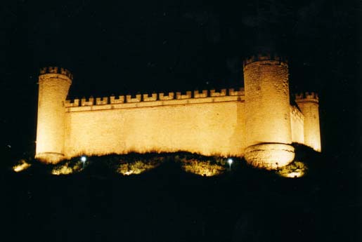 Castillo de Maqueda, vista nocturna