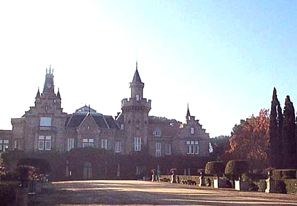 Entorno paisajístico, finca de El Castañar, delantera del palacio