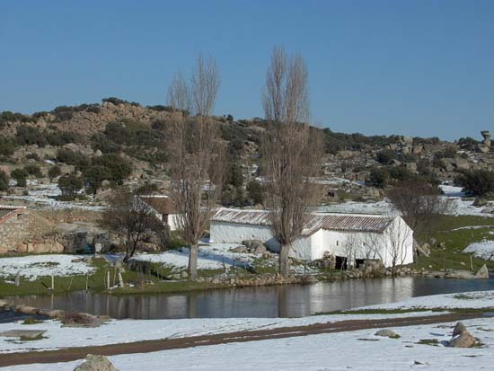 Vista molino nevado, el que mejor se conserva