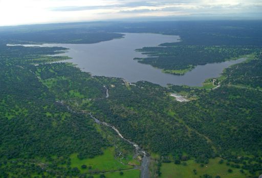 Vista aerea embalse