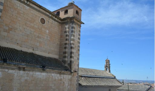 Vista panorámica del casco, tejados