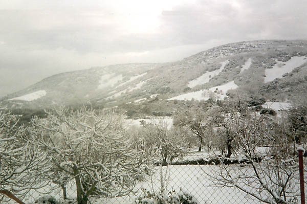 Robledillo, paisaje nevado