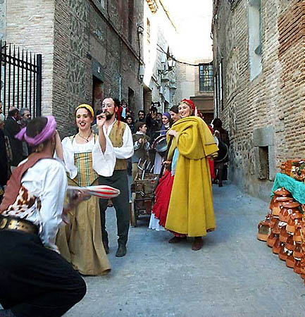 Recreación de un mercado medieval (f)