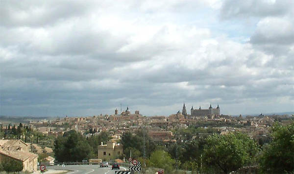 Vista de Toledo, desde la carretera de Argés