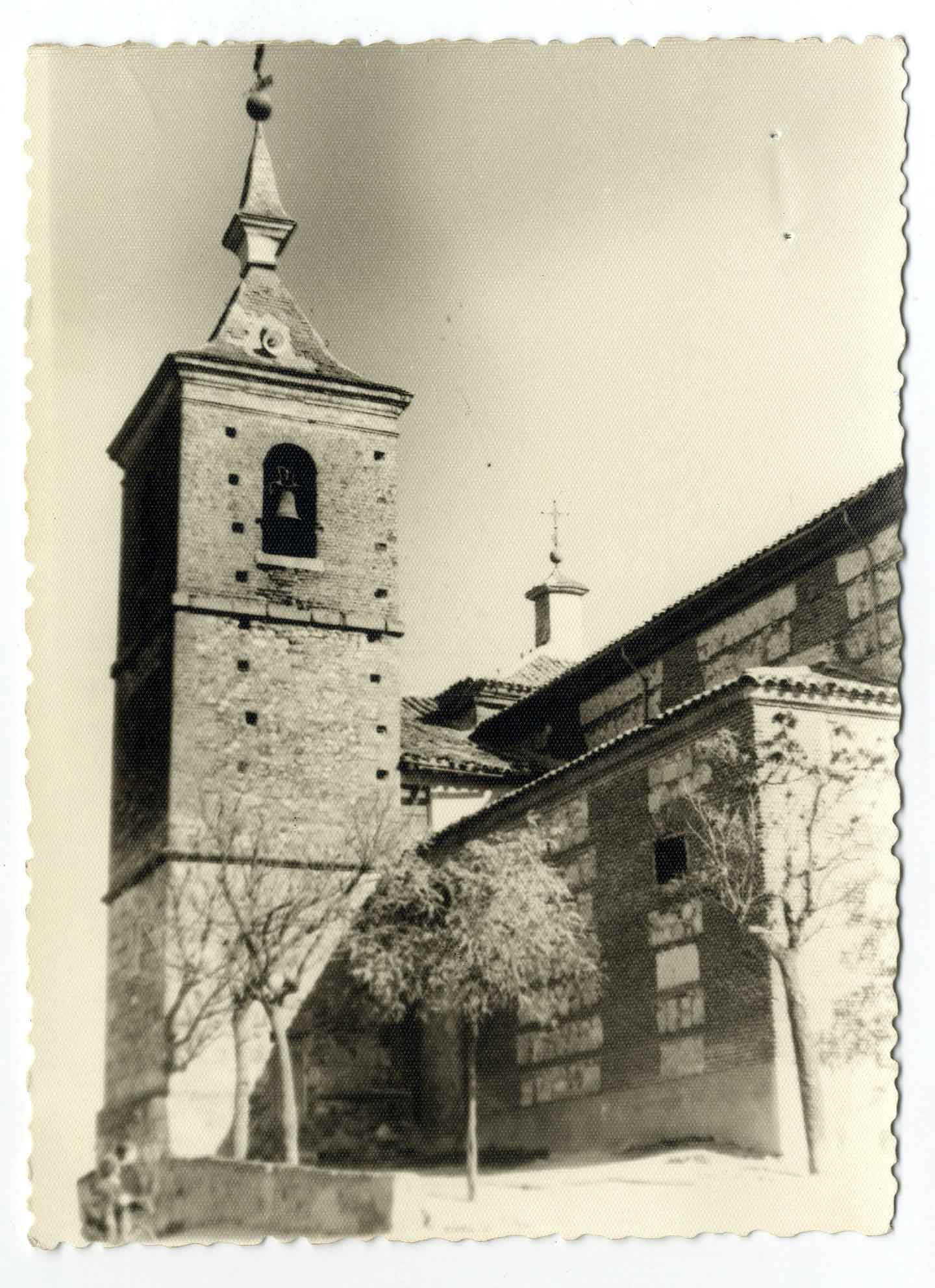 Santa Cruz del Retamar. Torre de la iglesia.1960 (P-826)