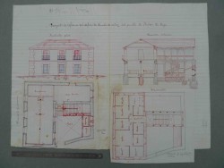 Añover de Tajo. Plano edificio escuelas públicas, 1900