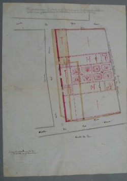 Illescas. Plano planta baja edificio escuelas públicas, 1885