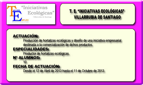 INICIATIVAS ECOLÓGICAS (VILLARRUBIA DE SANTIAGO)