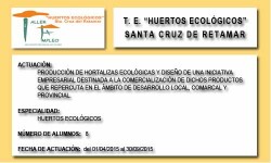 HUERTOS ECOLOGICOS (SANTA CRUZ DE RETAMAR)