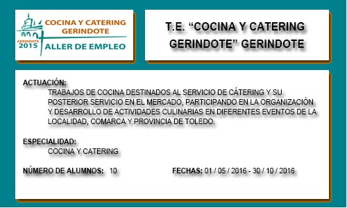 COCINA Y CATERING GERINDOTE (GERINDOTE)