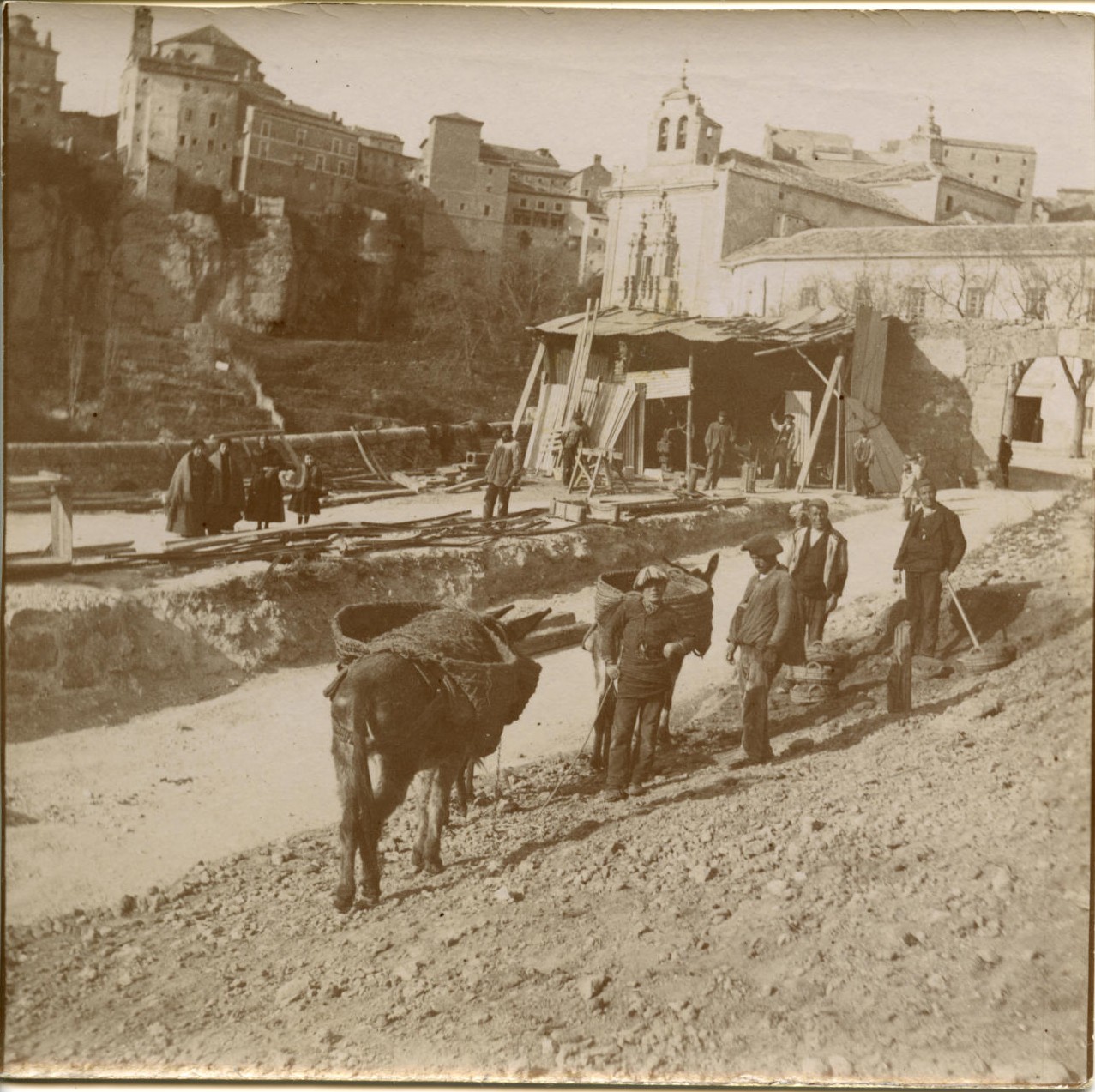 m.-Construcción del Puente de San Pablo (Cuenca) 1902