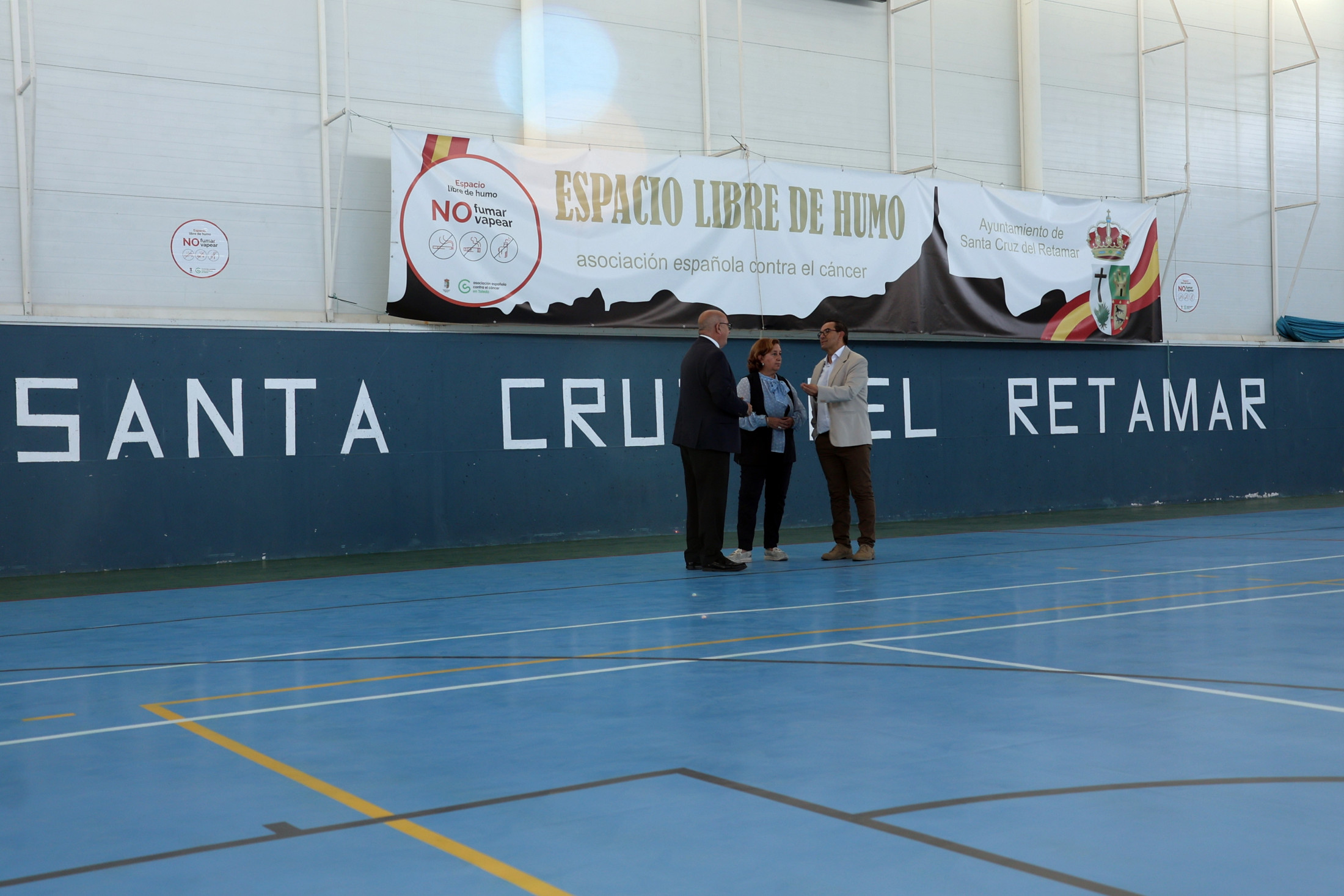 Visitando las obras en Santa Cruz del Retamar