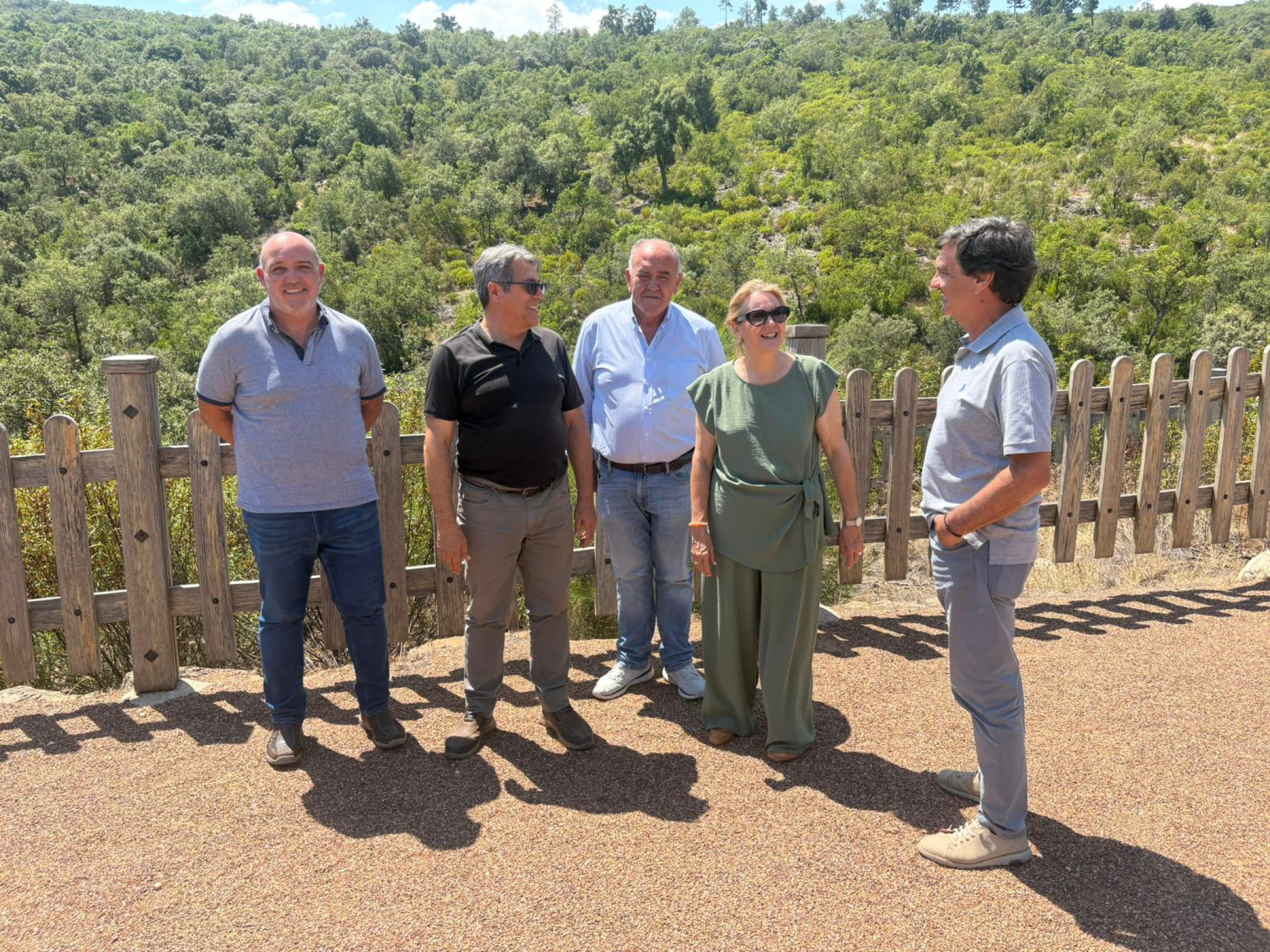 Marina García en su visita a Los Pechinches