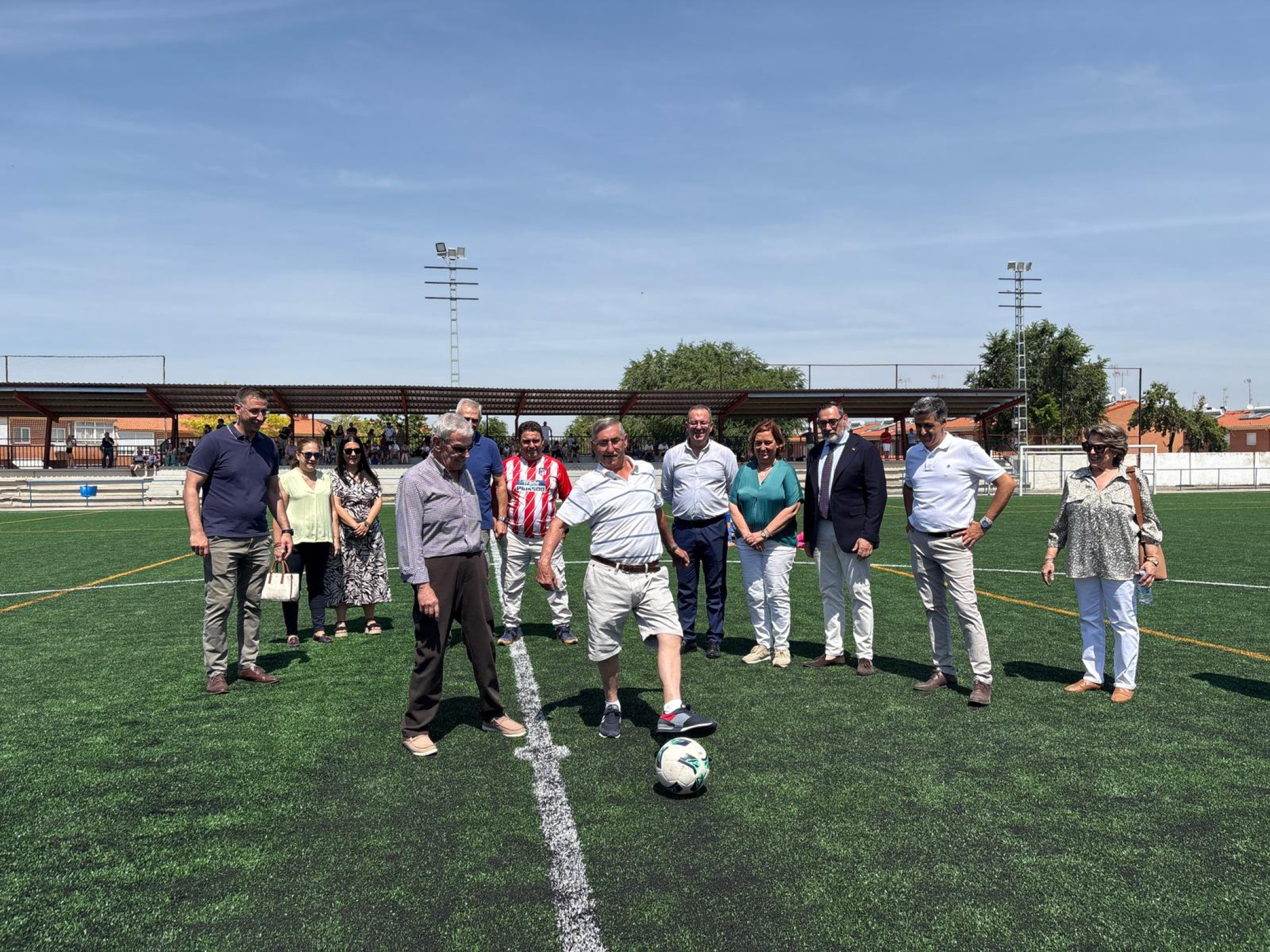 Inauguración nuevo césped del campo de fútbol de Seseña
