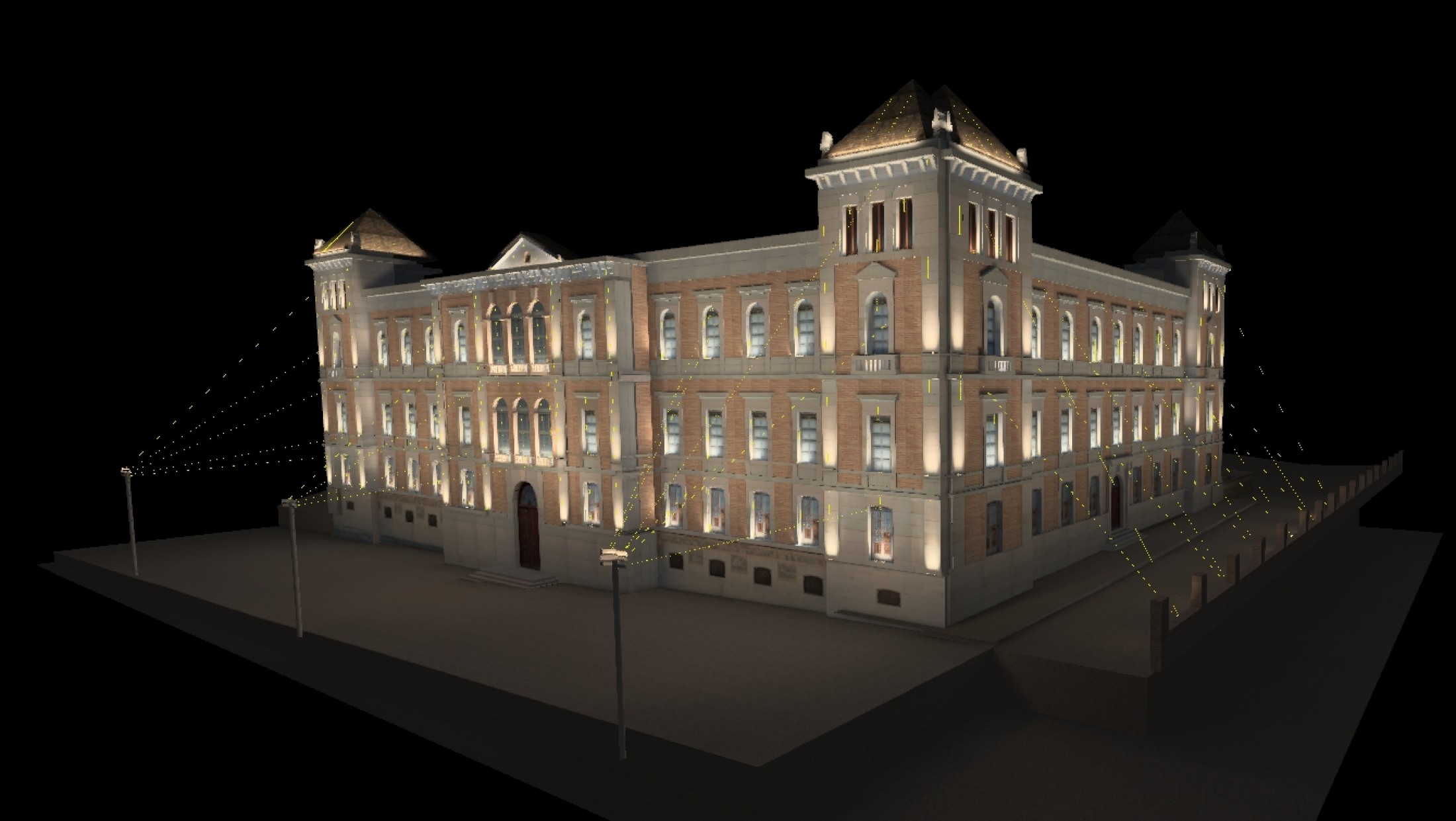 Simulación iluminación Diputación