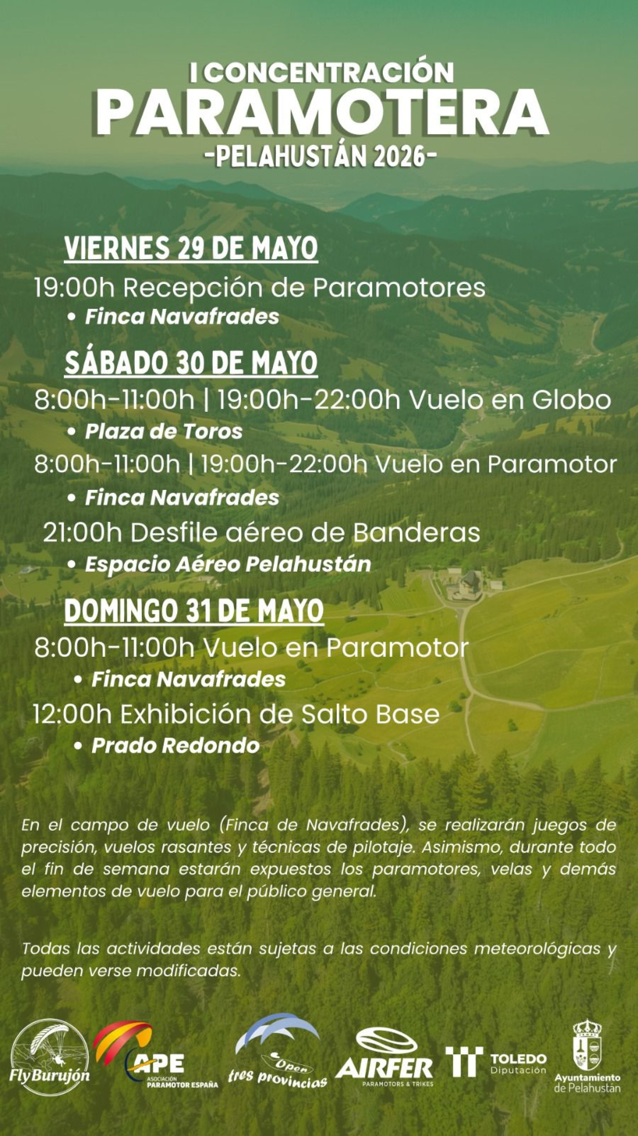 Presentación I Concentración Paramotera de Pelahustán