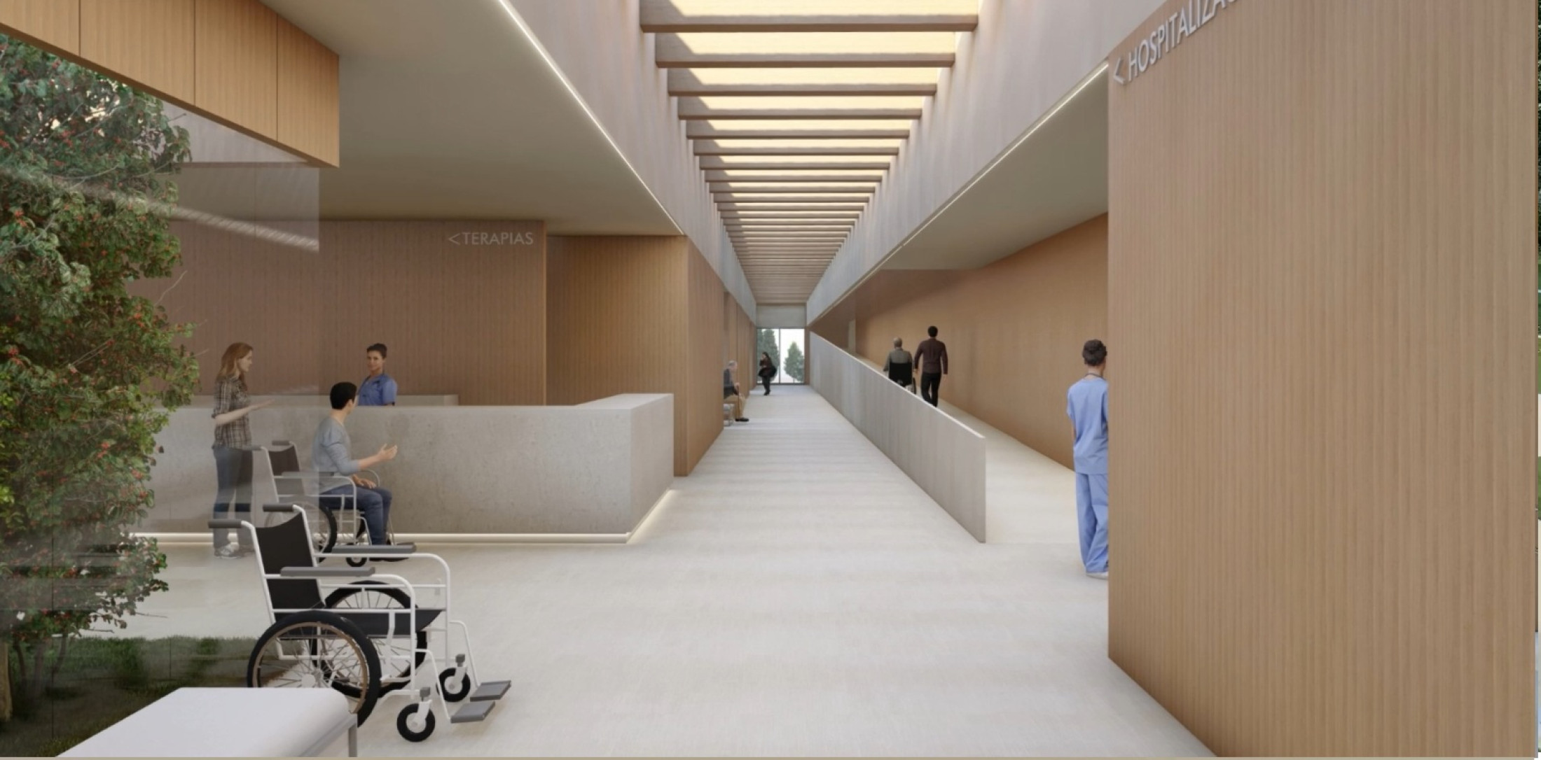 Vista maqueta hall