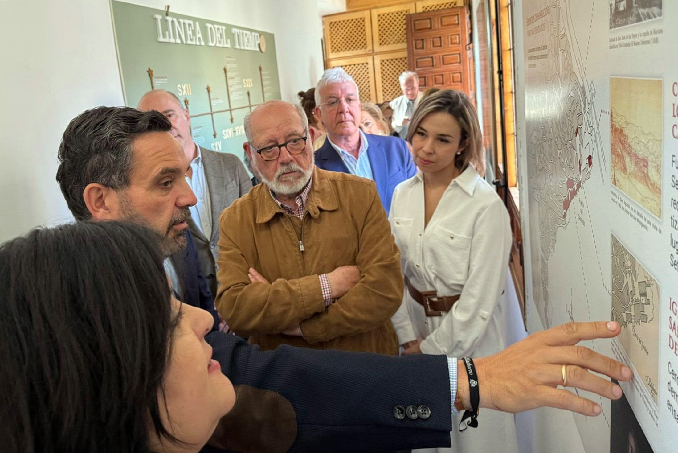 Joaquín Romera en su visita a la Asociación Montes de Toledo