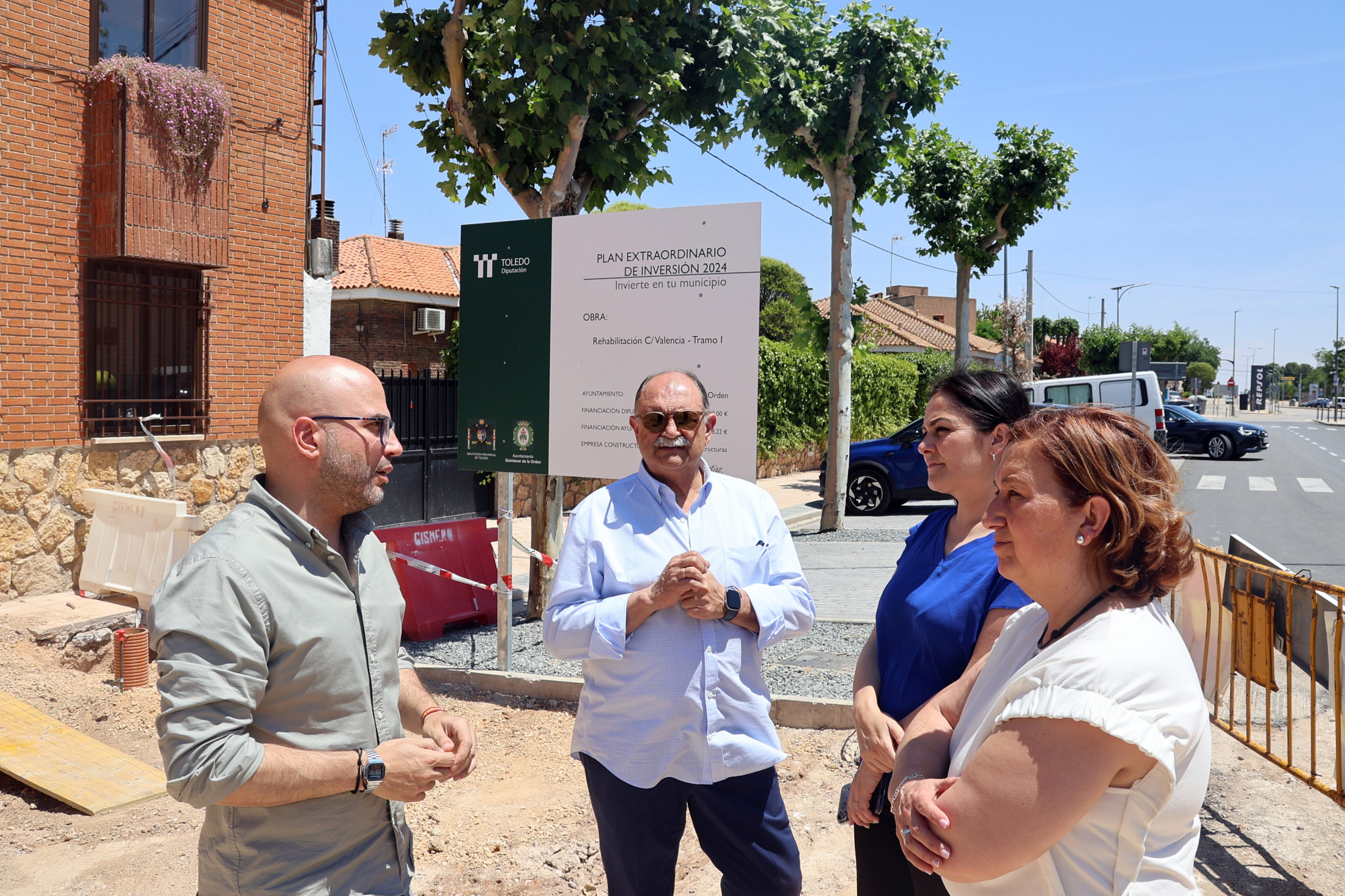 La presidenta supervisa las obras en Quintanar de la Orden