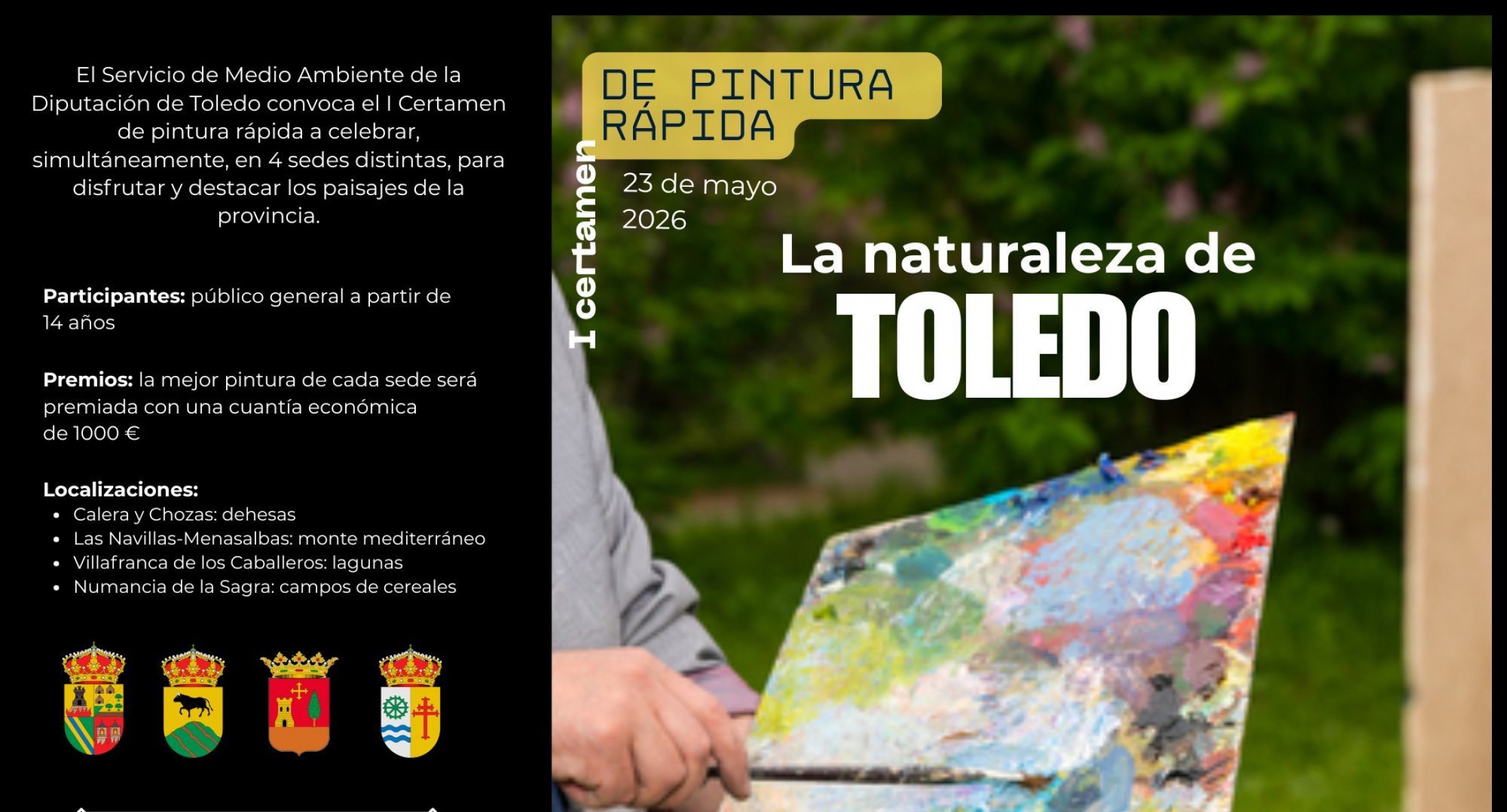 Cartel Certamen de pintura rápida La Naturaleza de Toledo