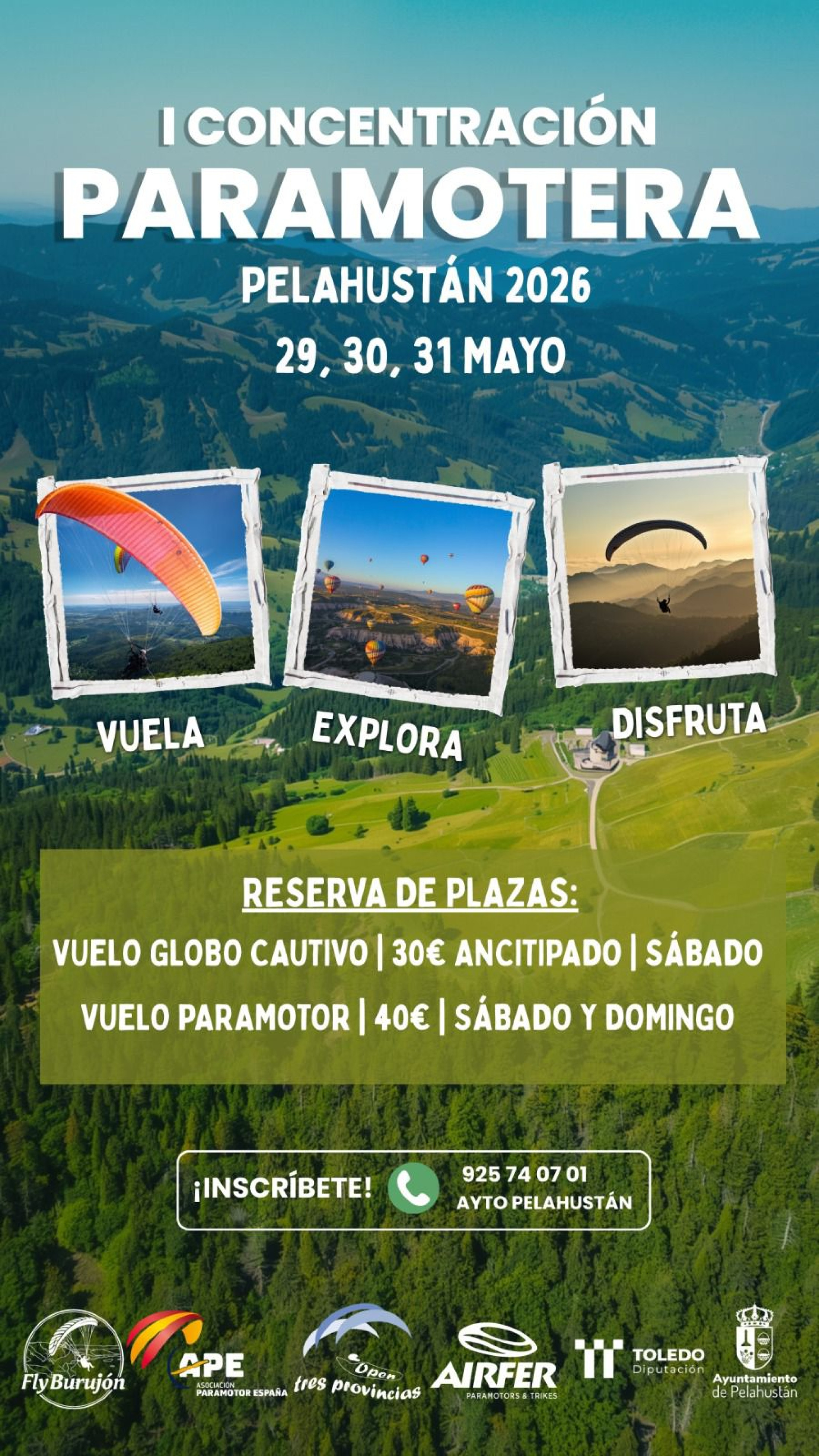 Presentación I Concentración Paramotera de Pelahustán
