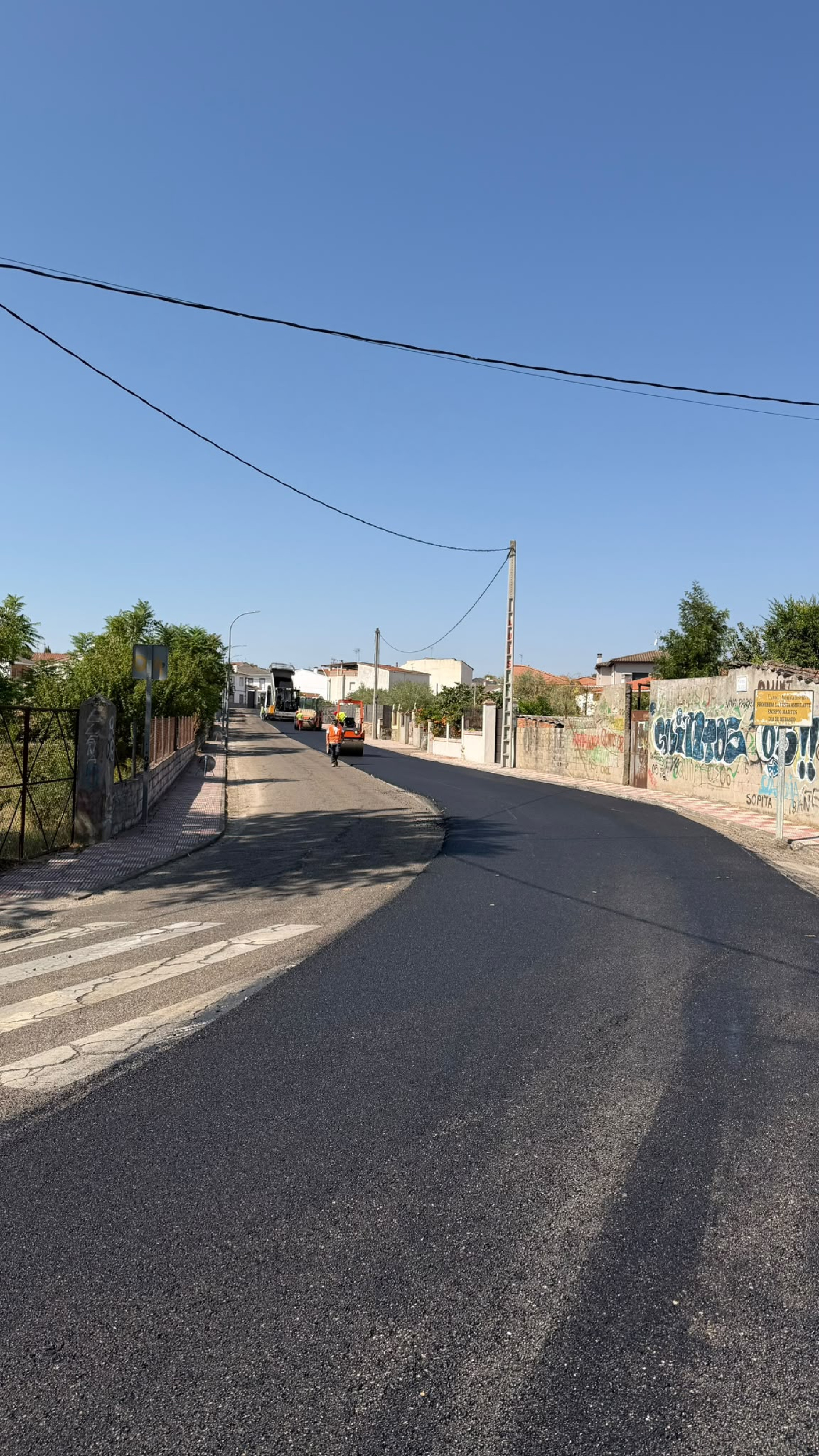 Perspectiva de la nueva carretera