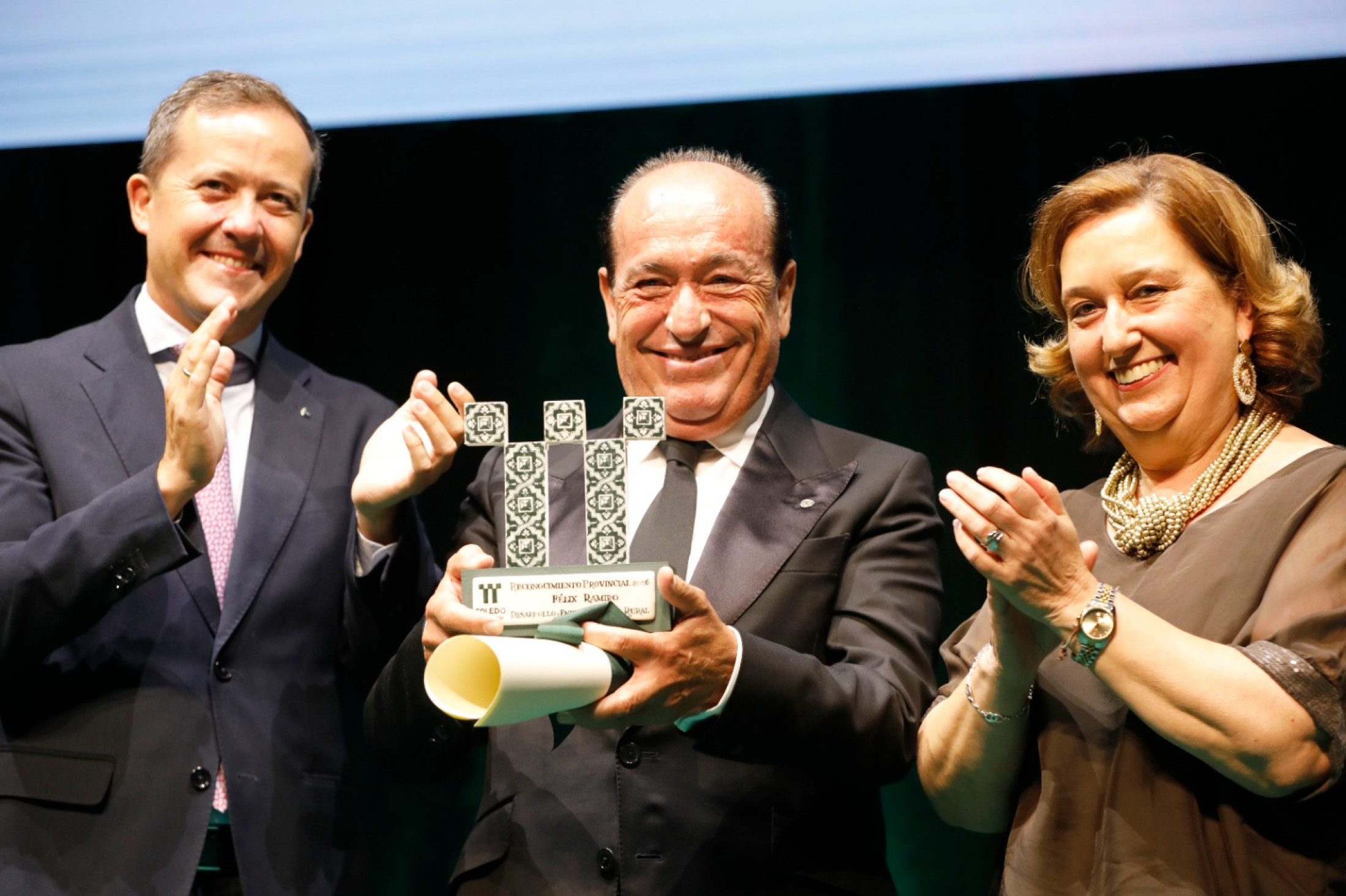 Cedillo y Velázquez con Félix Ramiro