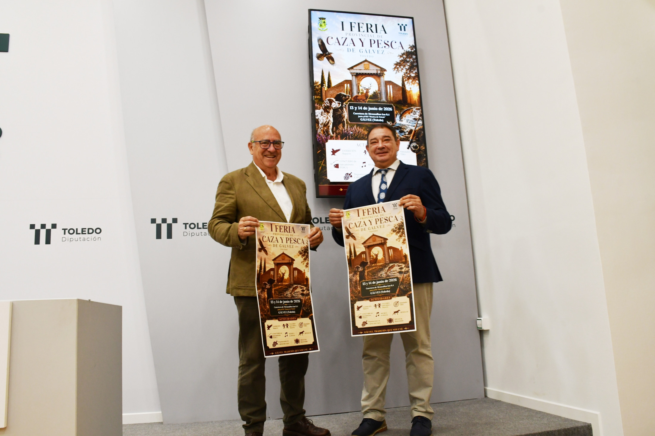 José Eugenio del Castillo y Manuel Fernández en la presentación