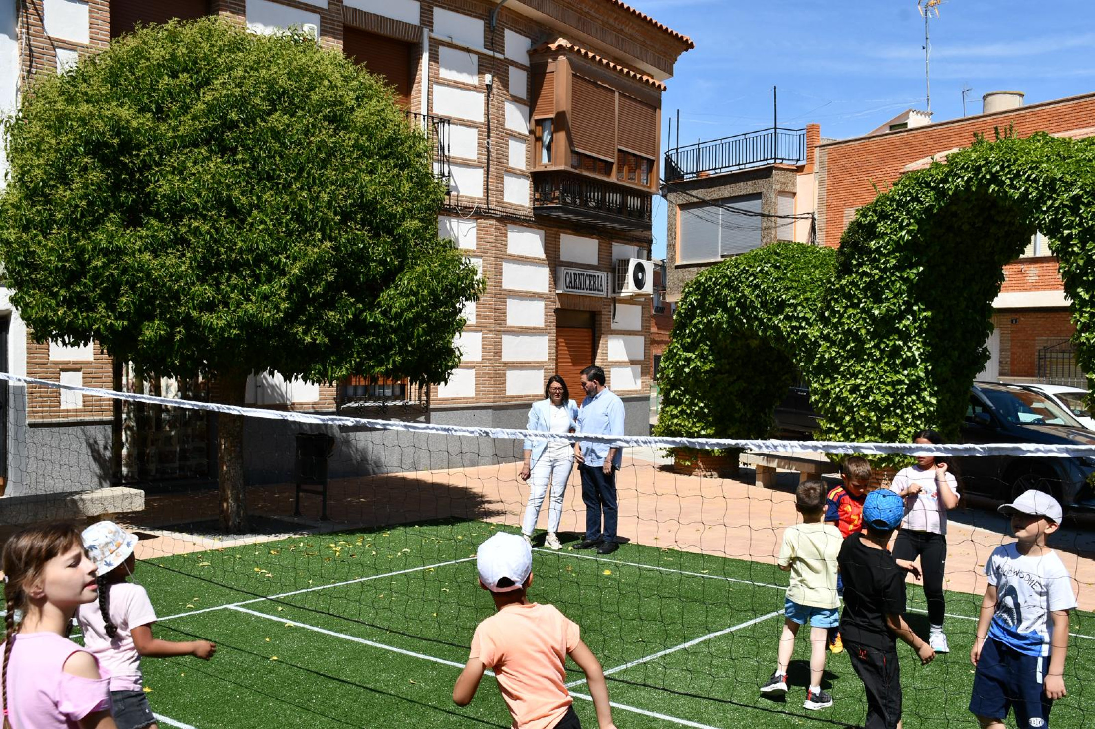 Instalaciones deportivas portátiles en Turleque