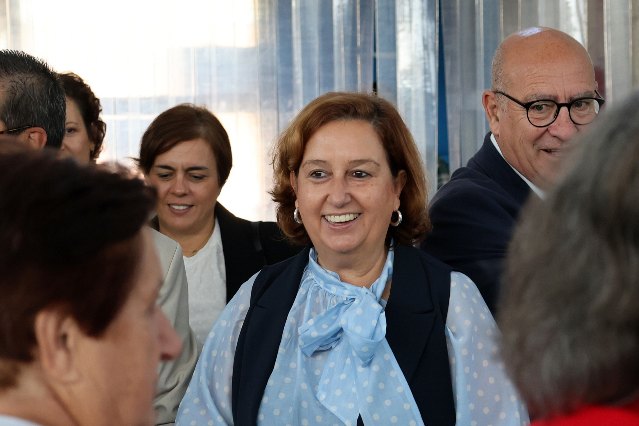 Visitando las obras en Santa Cruz del Retamar