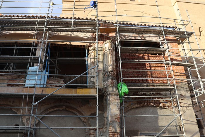 Imagen de Cedillo y Gregorio en la Casa de los Canónigos