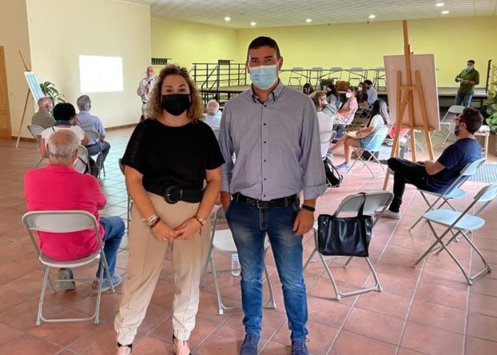 Cristina Cebas y Alberto Lucero en el curso de verano de San Martín de Pusa