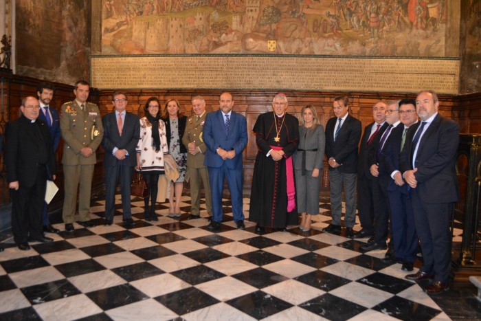 Ana Gómez en la inauguración de la Exposición