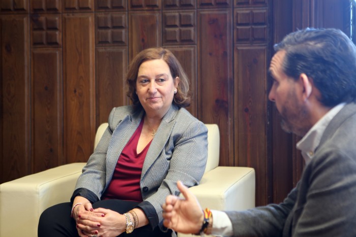 Imagen de Un momento de la recepción