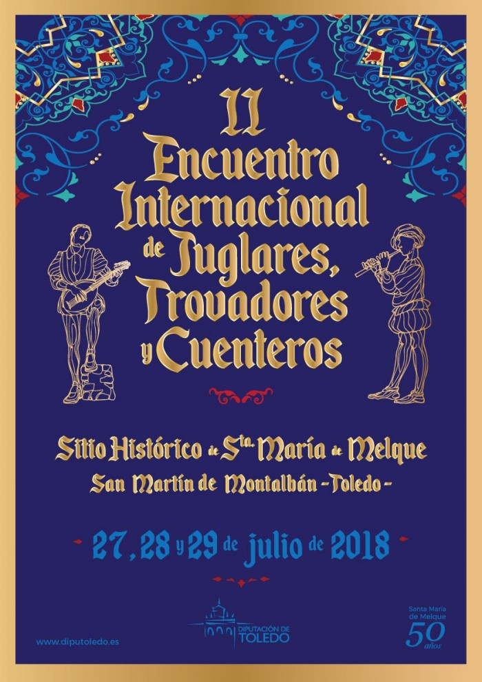 Cartel del encuentro de juglares y trovadores en Melque
