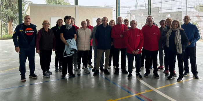  Daniel Arias con el grupo de Tu Salud en marcha de Olías