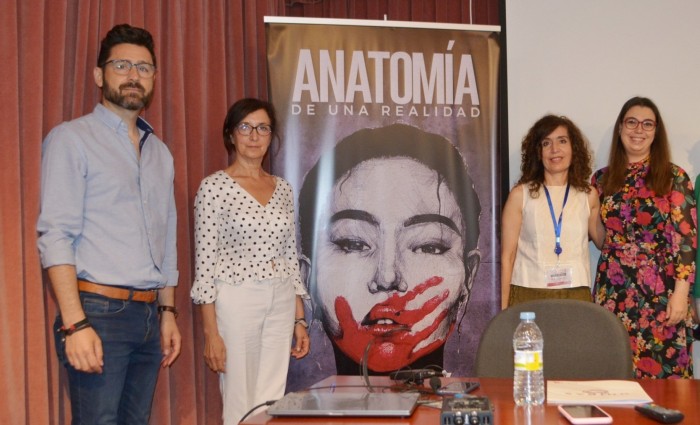 Imagen de Ana Gómez en una jornada sobre violencia de género (archivo)