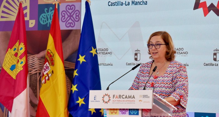 Imagen de Concepción Cedillo en la inauguración de Farcama