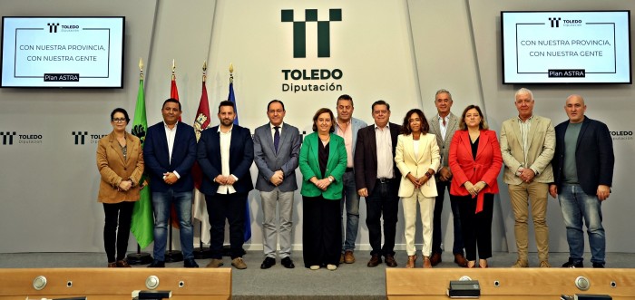Presidenta y alcaldes firmantes del ASTRA
