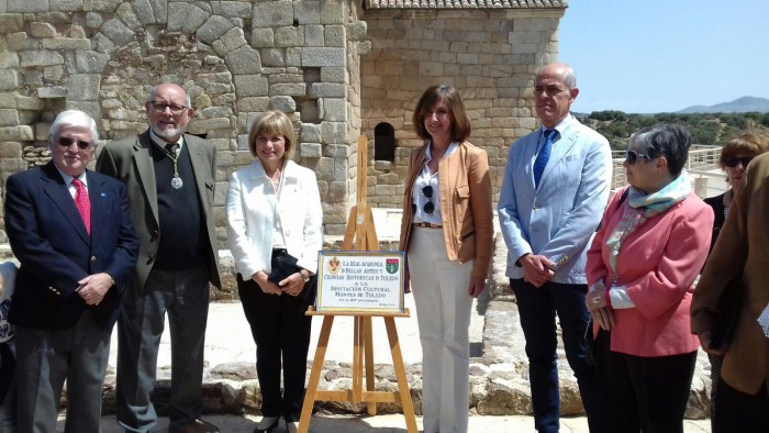 Ana María Gómez, en Melque junto a Ventura Leblic, Jesús Carrobles y María del Carmen Barrios