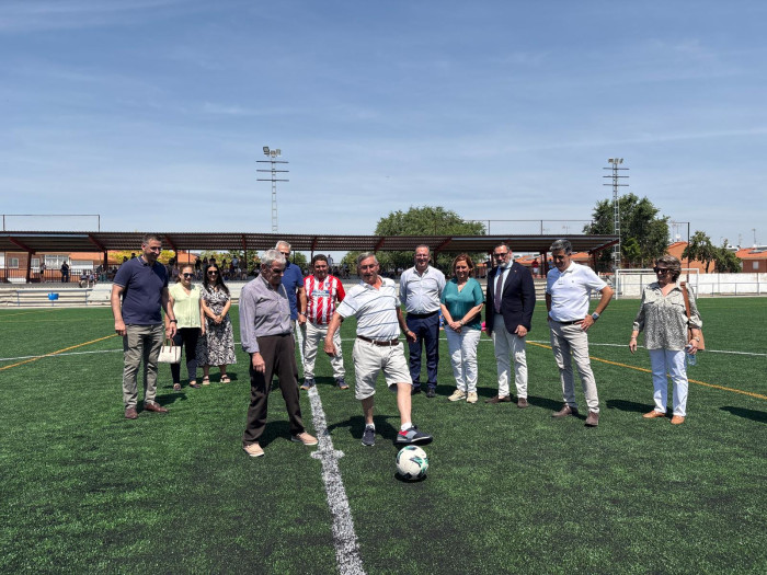 Inauguración nuevo césped del campo de fútbol de Seseña