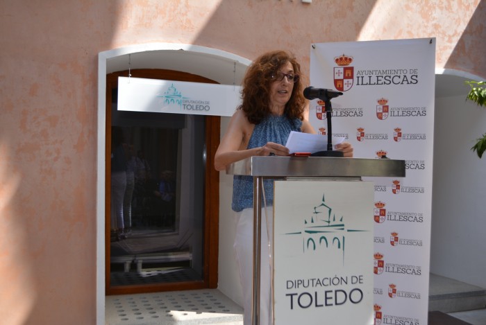 Ana Gómez durante la presentación