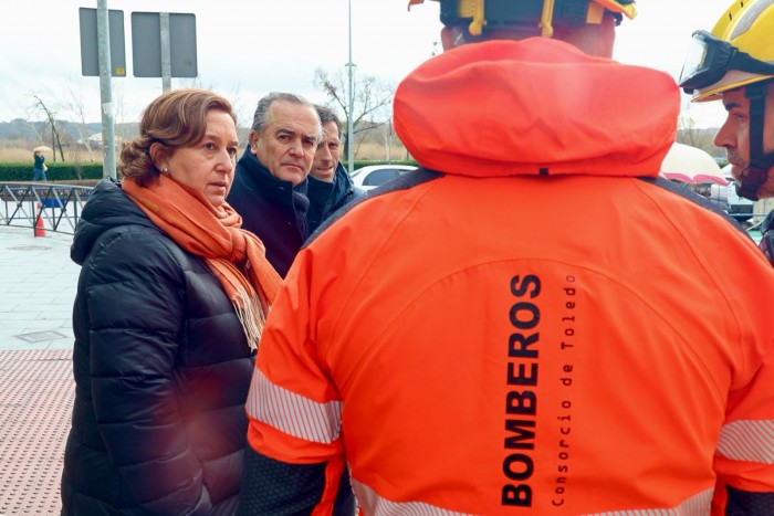 La presidenta en Talavera visitando los daños